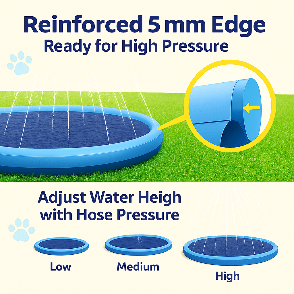 Poolpup™ – The Splash Pad Dogs Go Crazy For